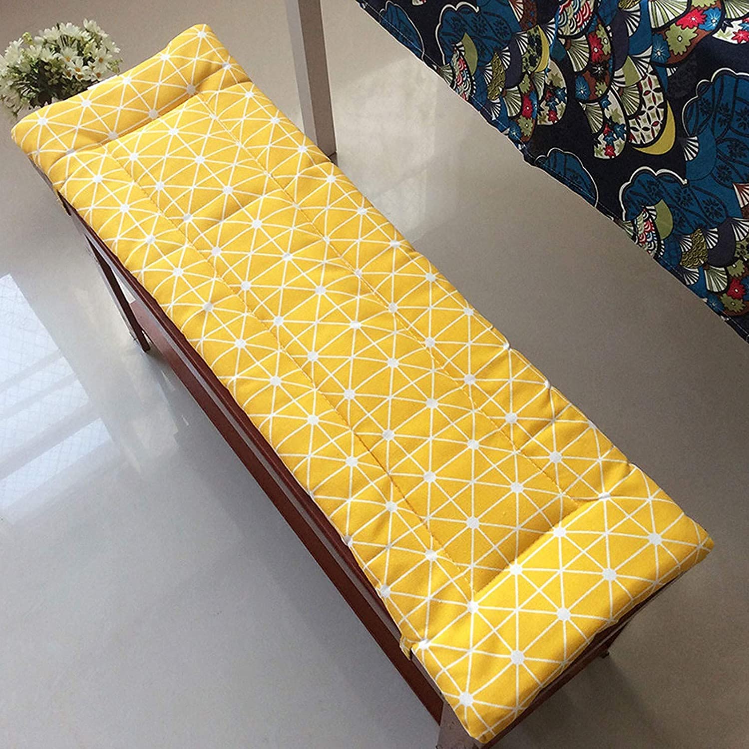 UHNGE-ER 2-Person Outdoor Bench Cushion - Waterproof Non-Slip Seat Pad for Garden Swing, Patio Furniture & Deck Chairs - Comfortable Durable Lightweight Cushion for Backyard, Porch & Poolside Relaxation