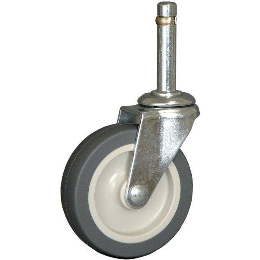 Thermo Pro 3 x 13/16 Inch Heavy Duty Swivel Caster Wheels with Grip Ring Stem - 100 lbs Capacity - Ideal for Furniture, Carts, and Industrial Equipment