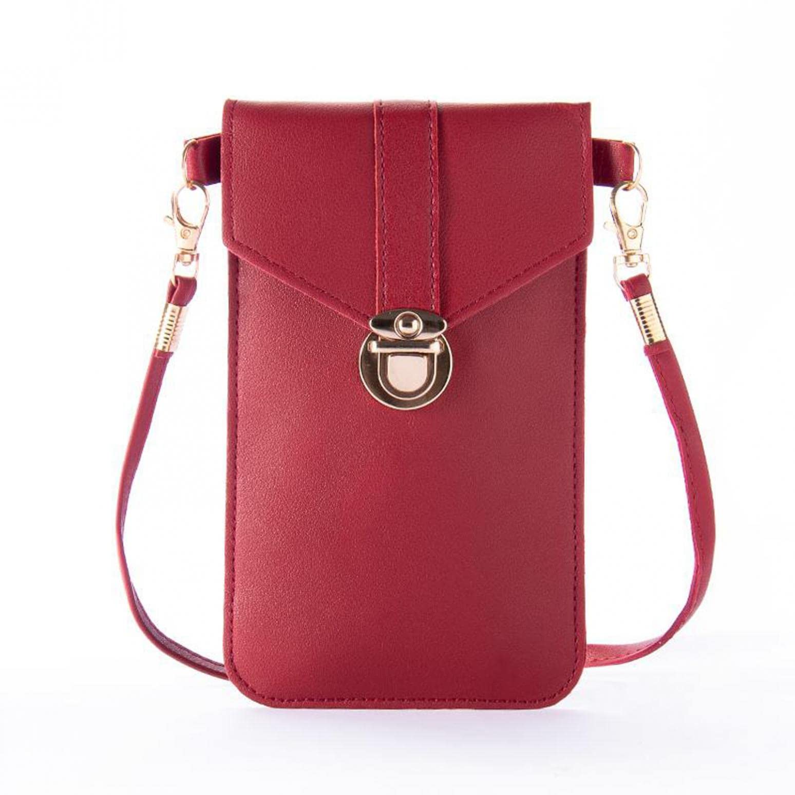 Touch Screen Crossbody Bag - Small Clear Window Phone Purse for iPhone & Android - Mini Messenger Shoulder Handbag for Women - Perfect for Concerts, Travel & Everyday Use