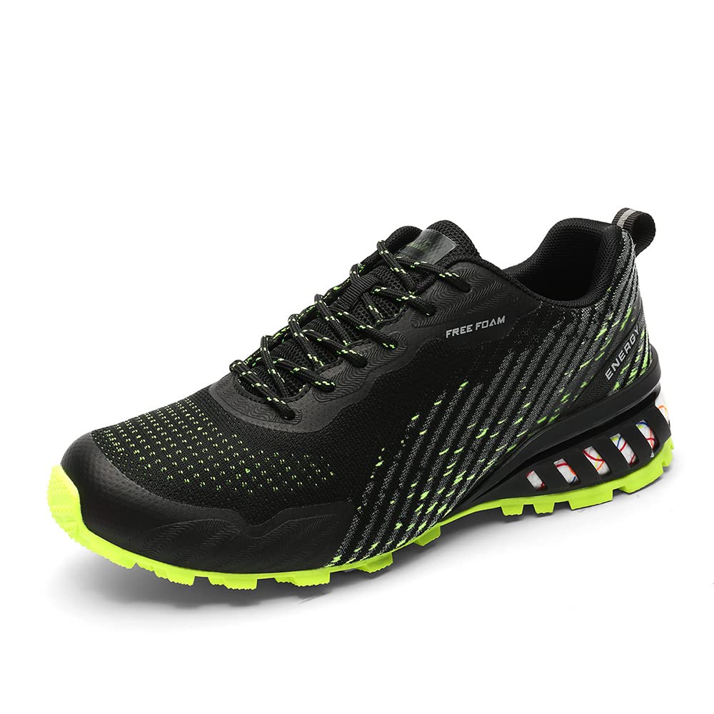 LIULIULIFE Men's Lightweight Trail Running Shoes - Breathable Outdoor Hiking & Trekking Sneakers for Walking, Cross Training | Perfect for Mountain Trails, Gym Workouts & Daily Wear