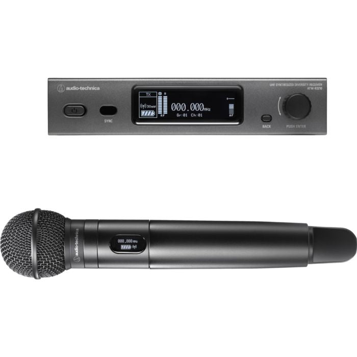 Audio Technica ATW3212C510DE2 3000 Series Handheld Wireless Microphone System - Professional D2 Digital Wireless for Live Performances, Events & Public Speaking