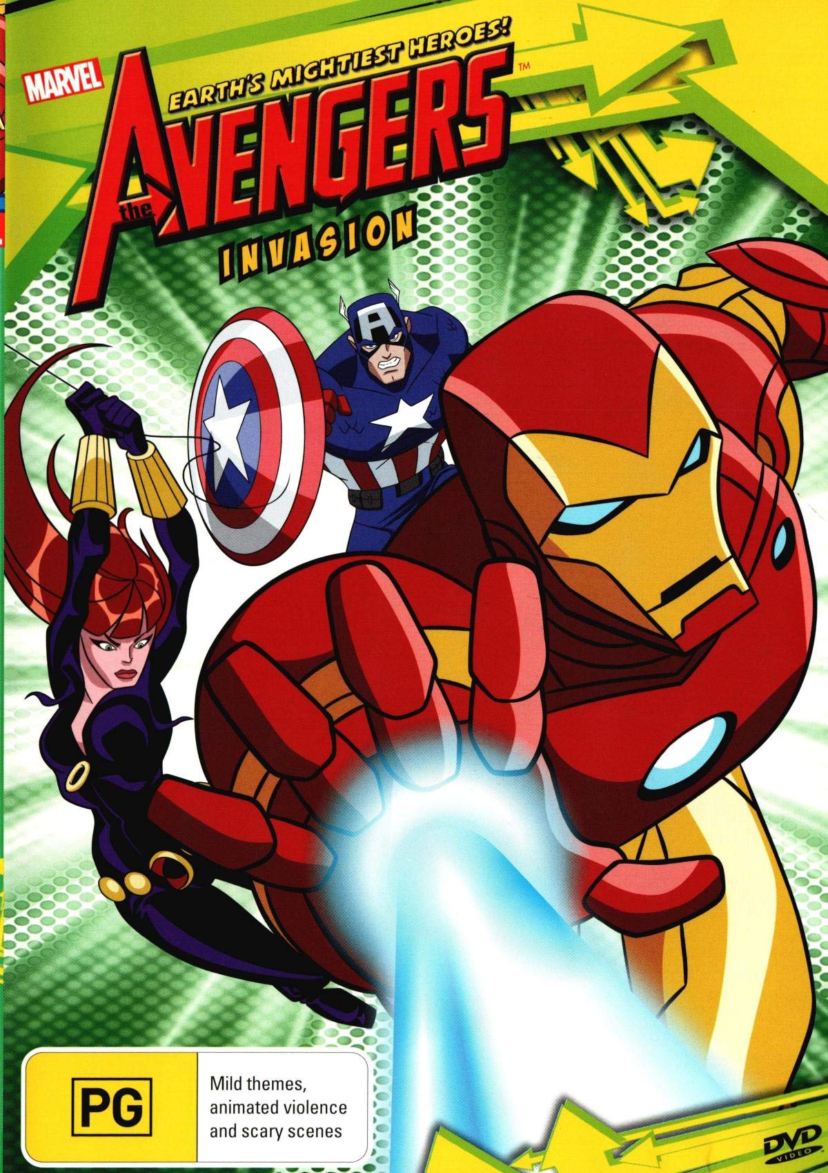Avengers Earth's Mightiest Heroes The Invasion DVD - Complete Marvel Superhero Action Series | Perfect for Marvel Fans & Collectors | Great for Movie Nights & Gift Giving