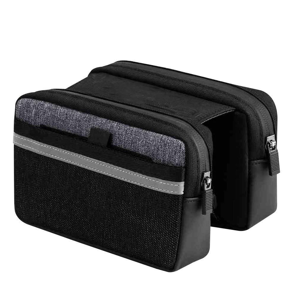**Abaodam Waterproof Bike Front Beam Bag - 1PC Outdoor Cycling Storage Pouch for Bicycle Accessories - Perfect for Commuting, Mountain Biking & Travel**
