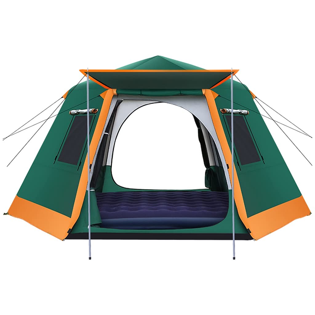 4 Person Pop Up Tent - 3 Second Instant Setup, Lightweight & Portable Camping Tent for Family, Waterproof 4 Season Shelter for Beach, Picnic & Outdoor Adventures - Perfect for Camping, Hiking & Backyard Getaways (Set of 3)