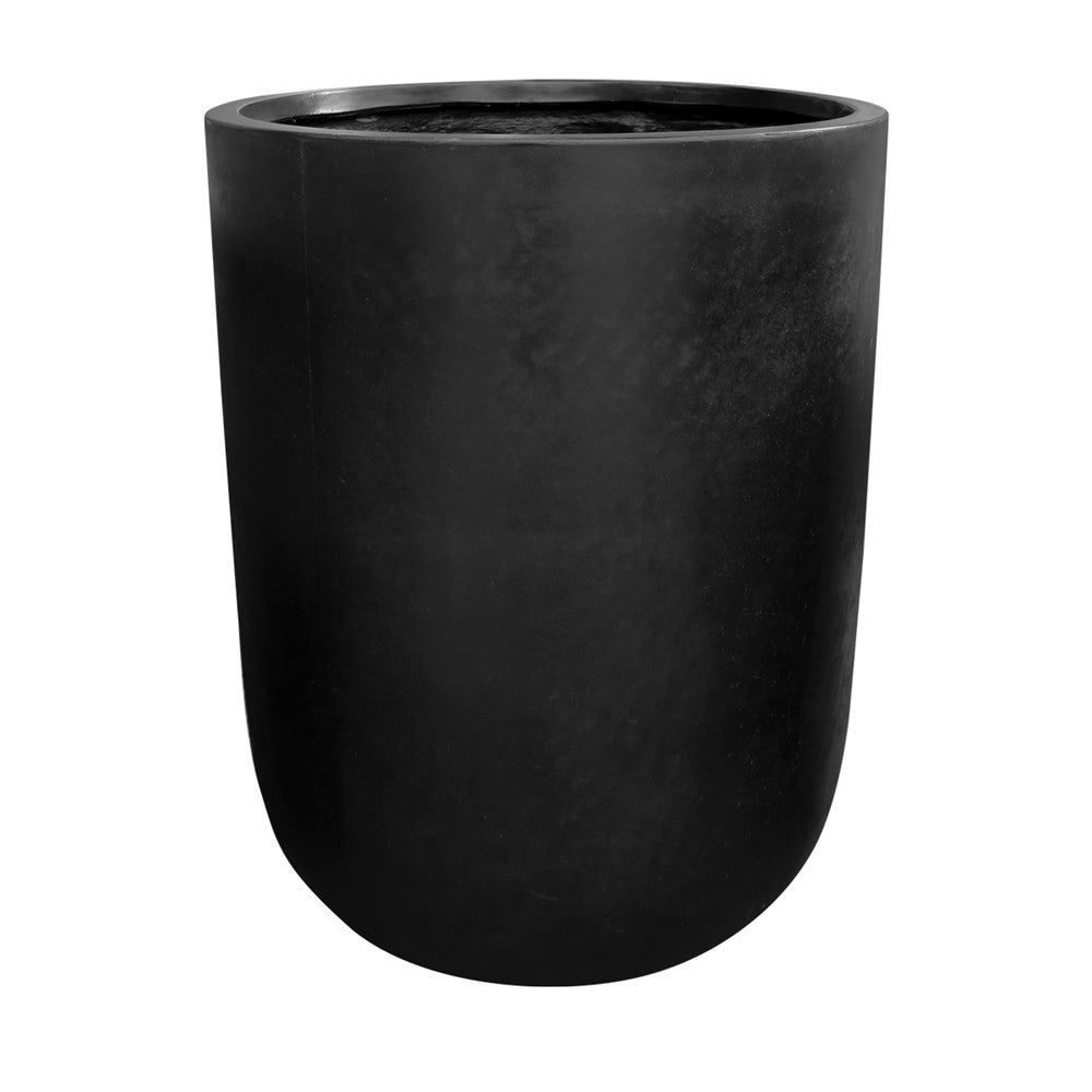 Oreti Black Outdoor Planter Pot - Large Flower Pots for Plants, Garden Decor, Patio & Balcony - Durable Resin Planters for Outdoor & Indoor Use