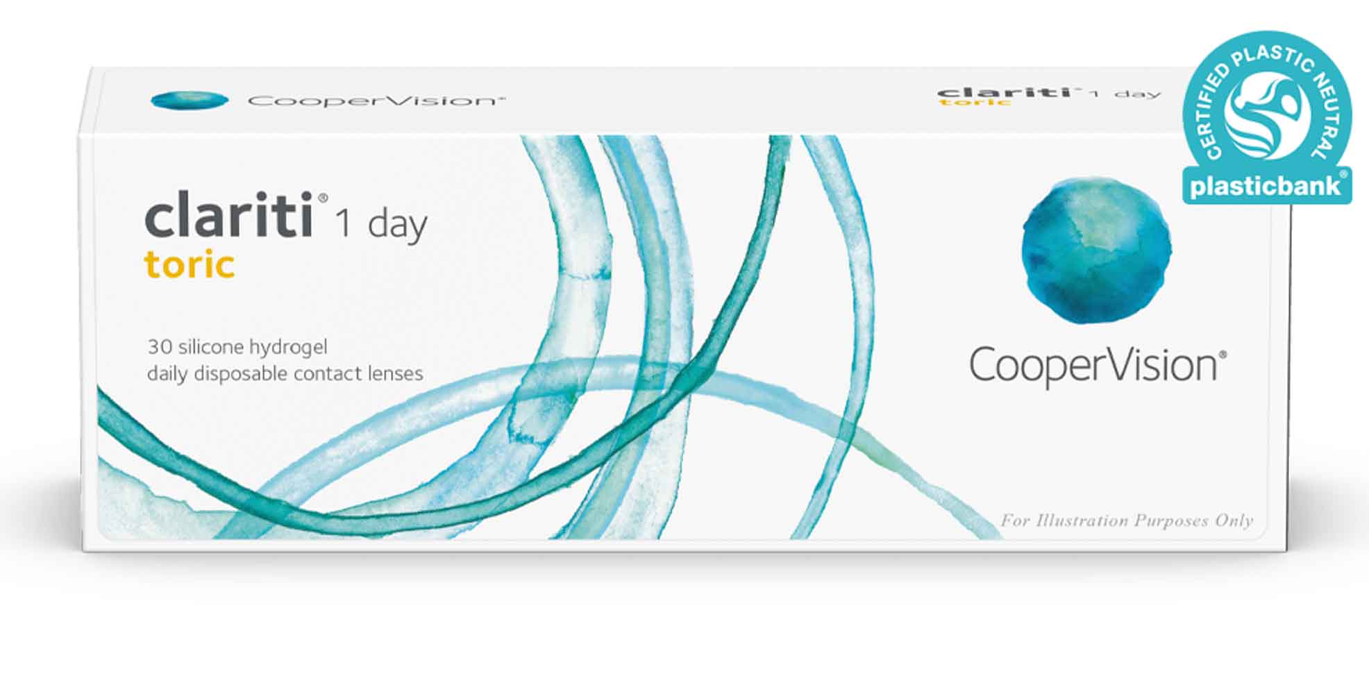 Clariti 1-Day Toric Contact Lenses for Astigmatism - Comfortable Daily Disposable Lenses for Clear Vision All Day | Perfect for Active Lifestyles, Sports & Outdoor Activities