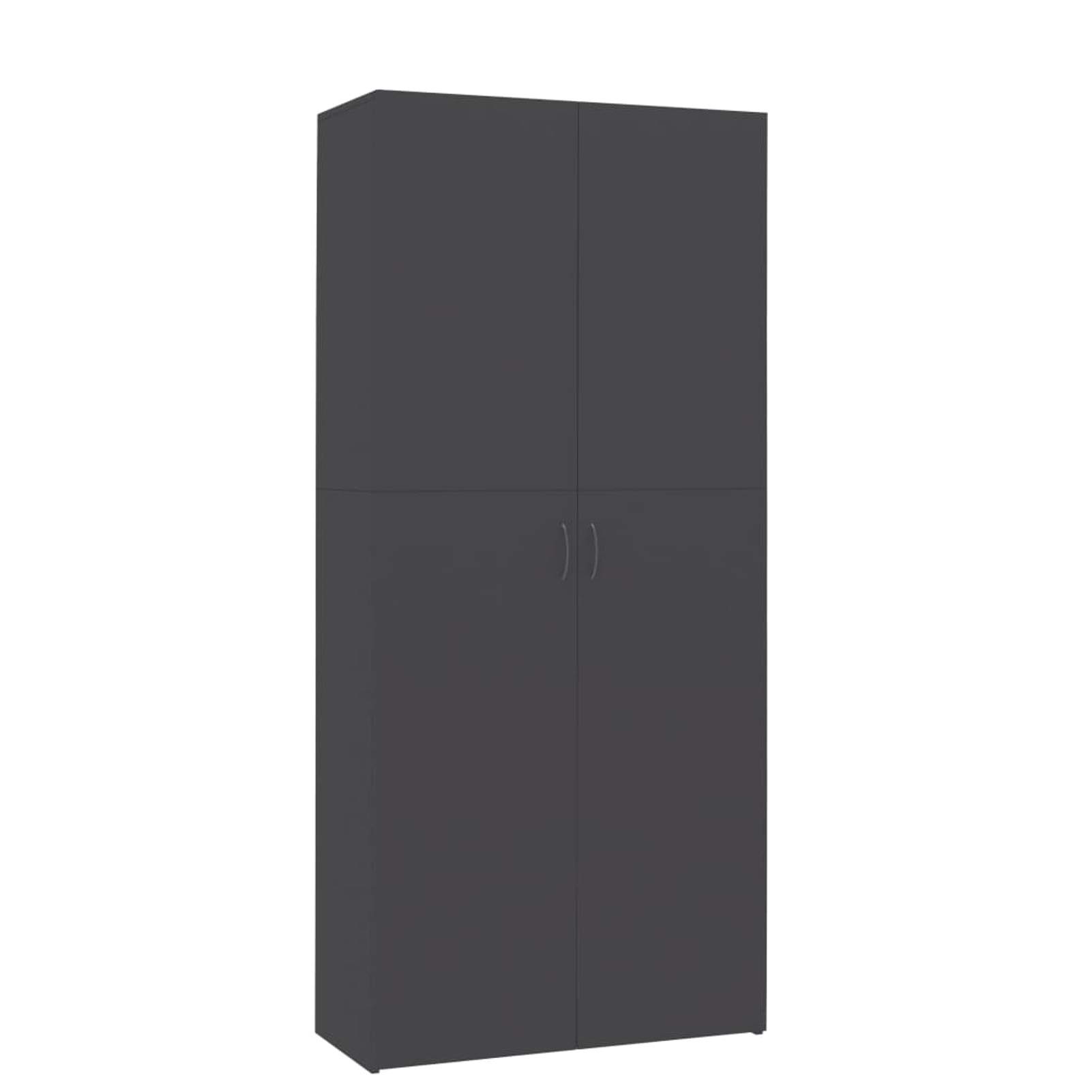 Modern Shoe Cabinet Entryway Storage Organizer - 31.5x14x70.9 Inches Gray Chipboard Shoe Rack for Closet, Hallway, Bedroom | Space-Saving Shoe Storage Solution for Small Apartments & Entryways