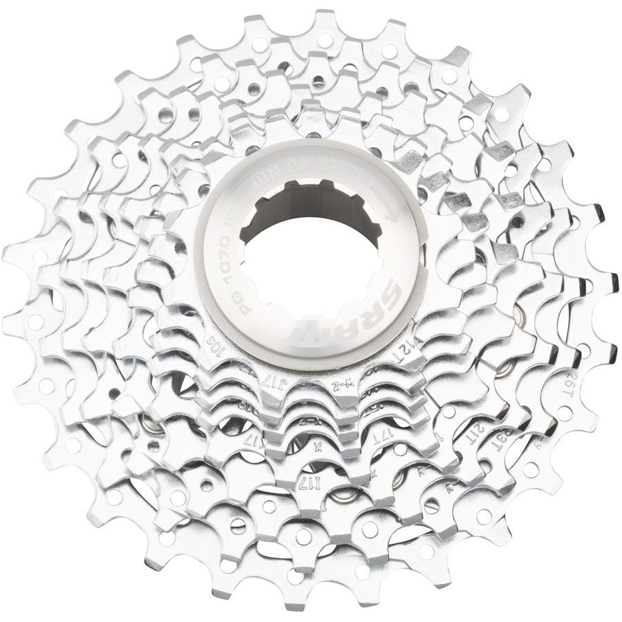 SRAM PG 1070 10-Speed Bicycle Cassette 11-26T Silver - Perfect for Road Bikes & Commuting