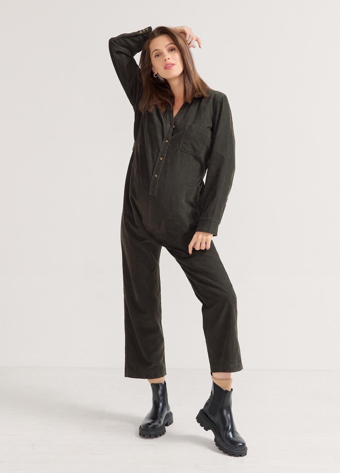 Comfortable Nursing Jumpsuit for Moms - Soft Maternity Wear for Breastfeeding & Everyday Use - Perfect for Work, Travel & Casual Outings