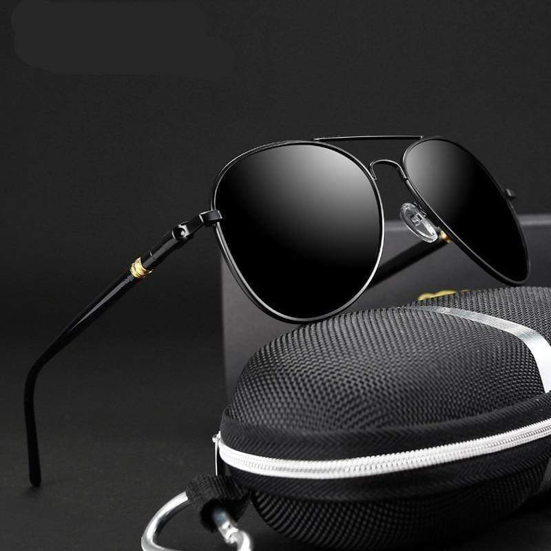 Polarized Classic Aviator Sunglasses for Men - UV Protection, Anti-Glare Driving & Outdoor Sports Shades