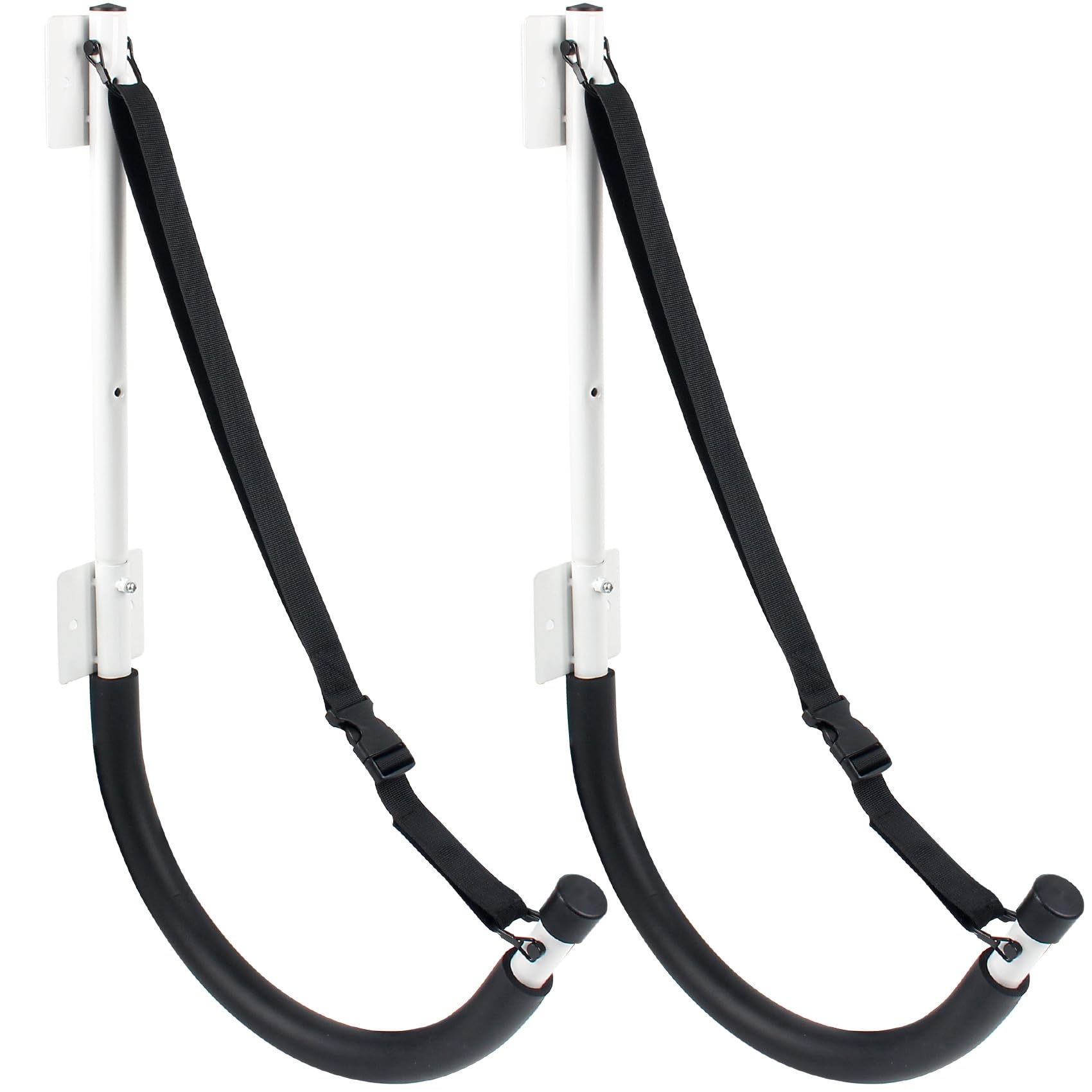 Heavy Duty Kayak Wall Mount Storage Rack - 100 LB Capacity Kayak Hanger with Adjustable Straps for Garage, Paddle Boards, Surfboards, SUP, Bikes, Ladders & Snowboards - Perfect for Outdoor Gear Organization & Space Saving Storage