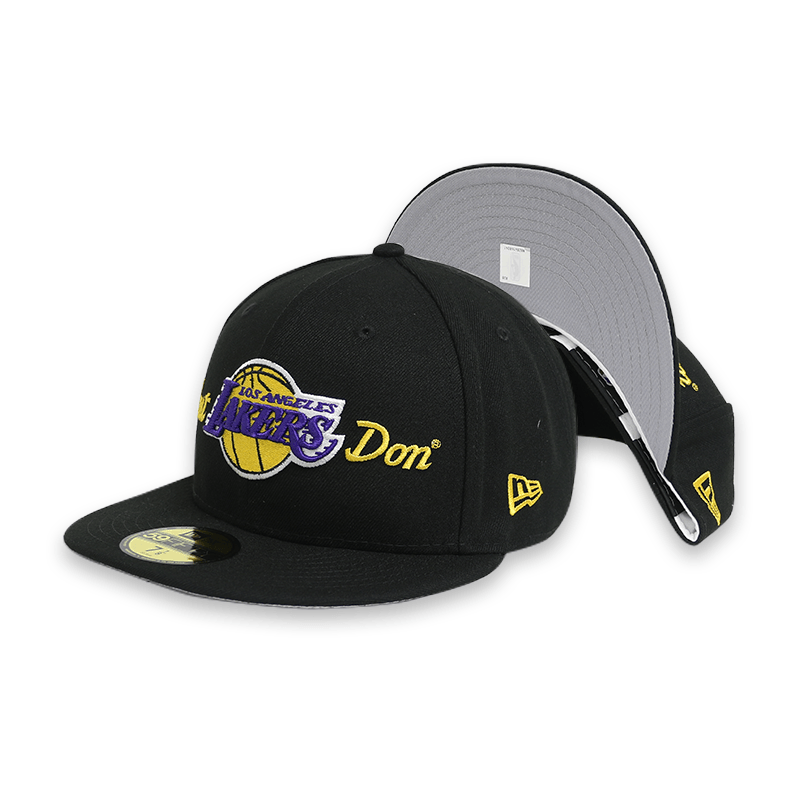 JD NBA 5950 09882 LOSLAK BLK - Official NBA Licensed Snapback Hat for Men, Adjustable Black Baseball Cap for Basketball Fans, Perfect for Games, Streetwear & Sports Events