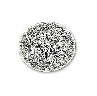 Premium Asta Mangala Aluminum Incense Burner - Elegant Handcrafted Aromatherapy Holder for Meditation, Yoga & Home Decor