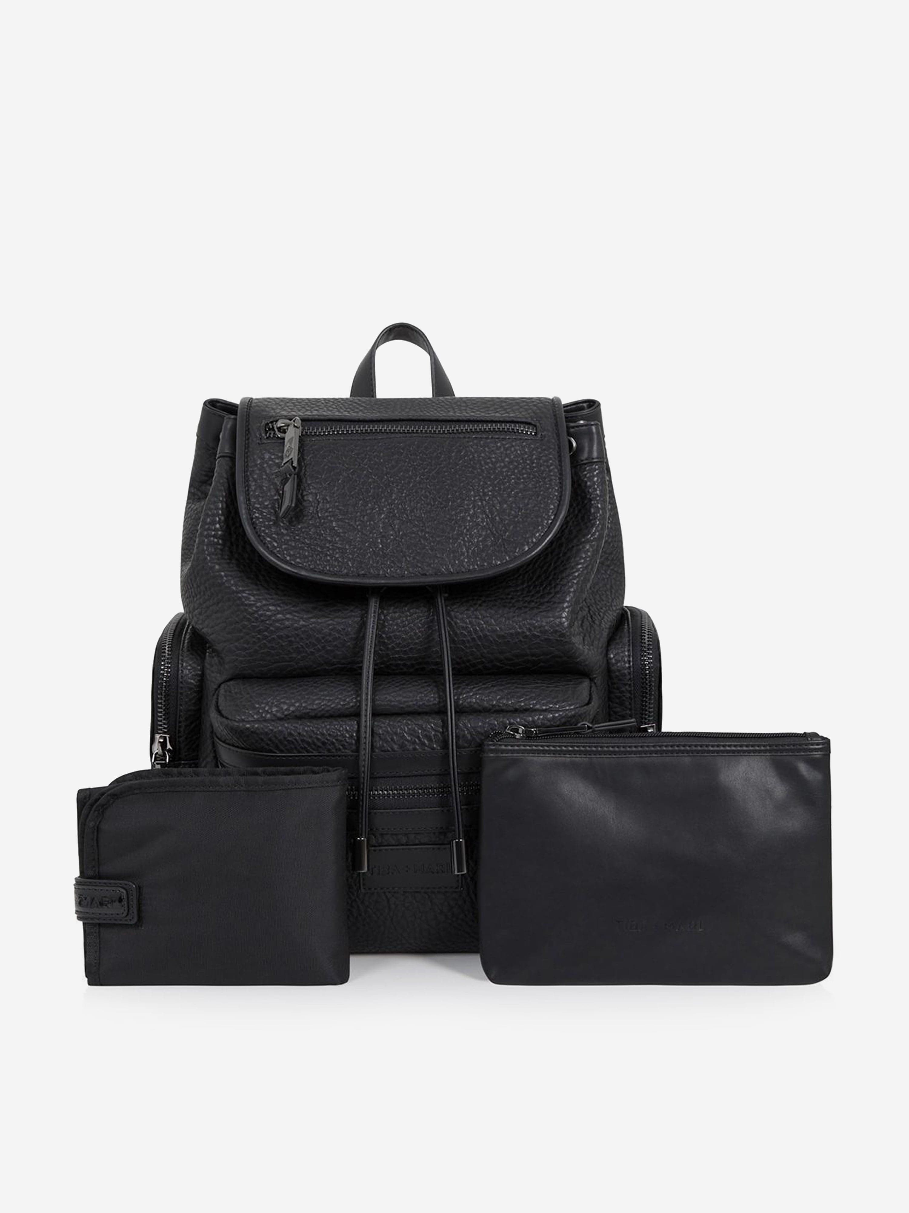 Black Baby Kaspar Changing Backpack (34cm) - Perfect for Diaper Changes On-The-Go, Travel & Parenting Essentials Storage