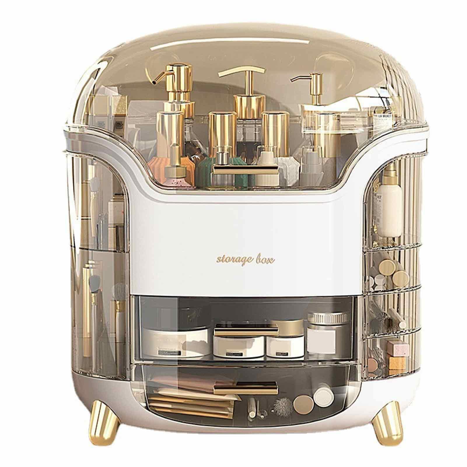 Large Perfume Organizer with Drawers - Waterproof Makeup Storage for Women | Bathroom & Vanity Use