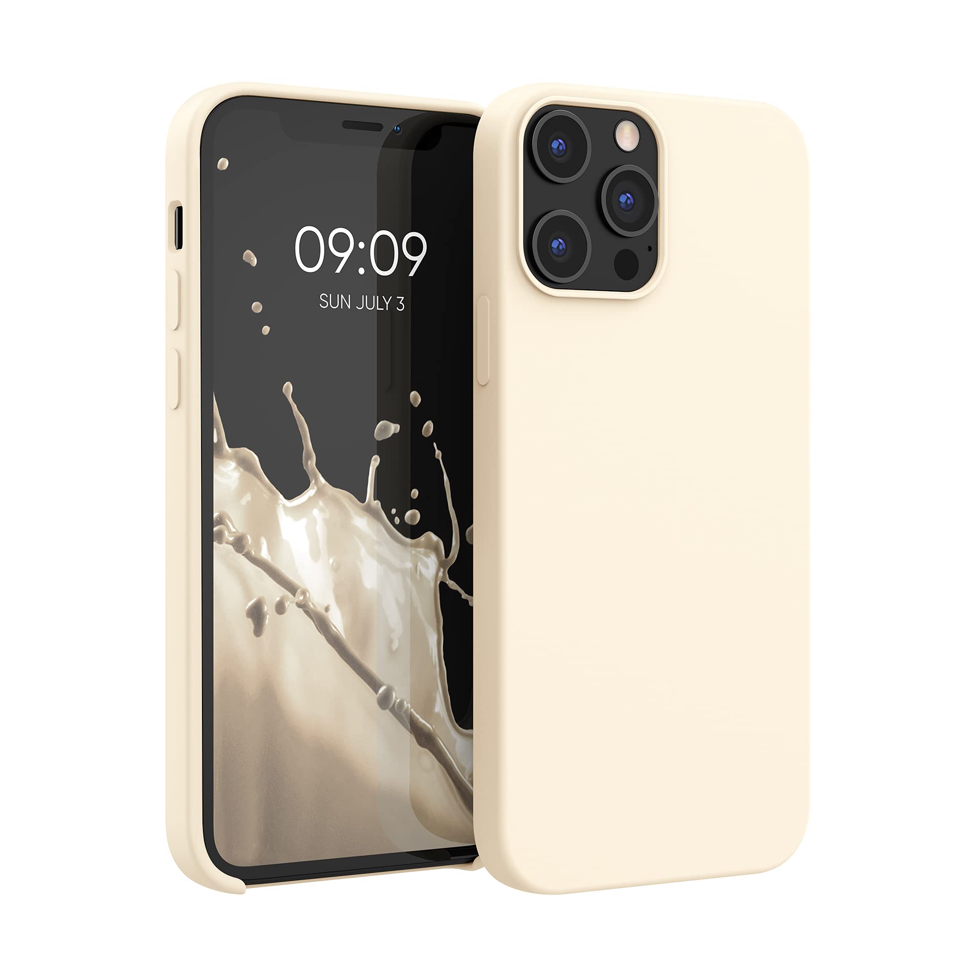 Premium Slim TPU Silicone Case for Apple iPhone 12 Pro Max - Soft Protective Phone Cover in Cream Color | Perfect for Everyday Use, Work & Travel Protection