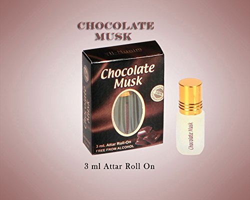 Ambrosial Fragrances of Heaven Al Nuaim Alcohol-Free Chocolate Musk Perfume Oil 3ml - Long-Lasting Attar for Women & Men, Perfect for Daily Wear, Special Occasions & Gift Giving
