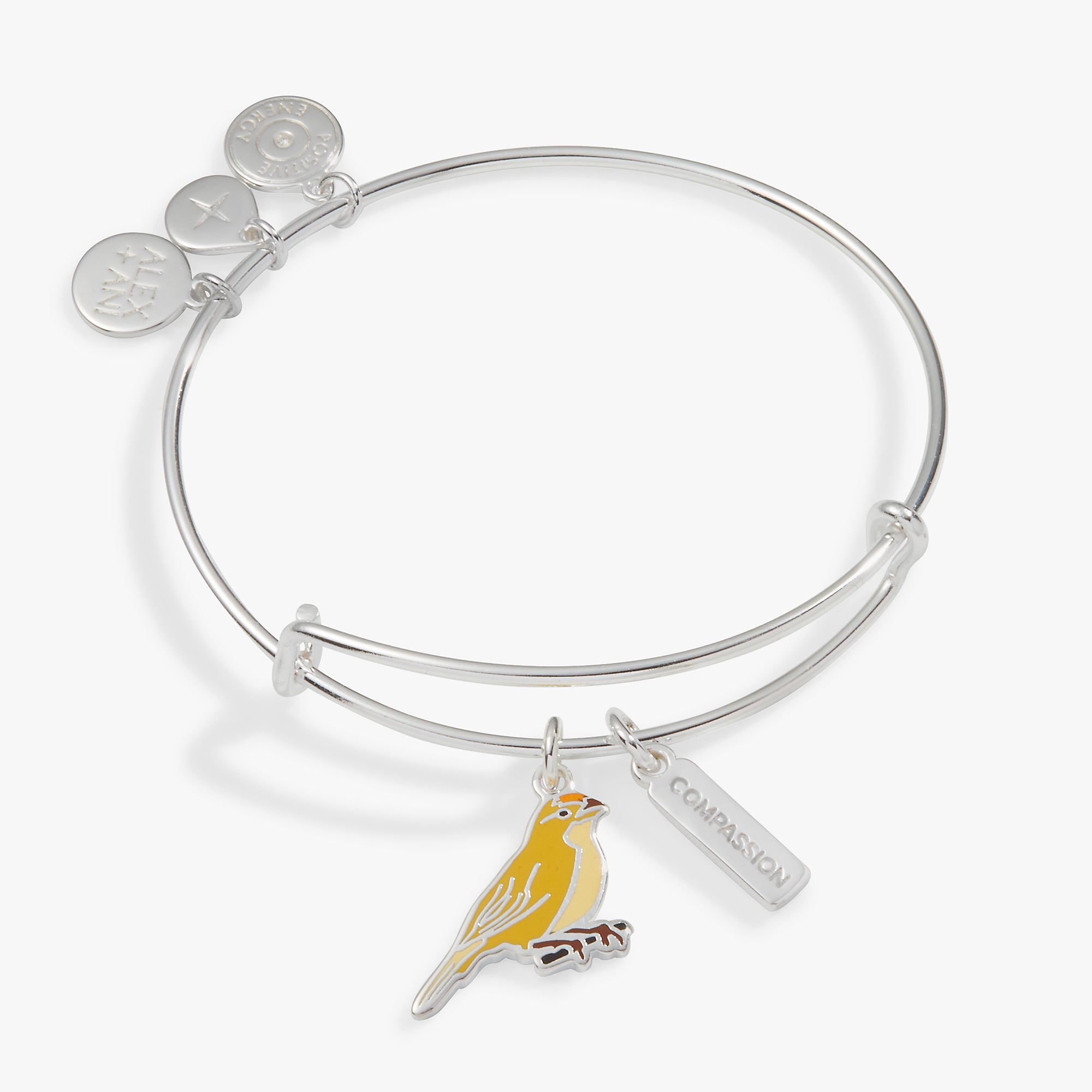 Yellow Canary Duo Charm Bangle - Elegant Gold-Tone Bird Bracelet for Women | Perfect for Casual Wear, Date Nights & Gift Giving