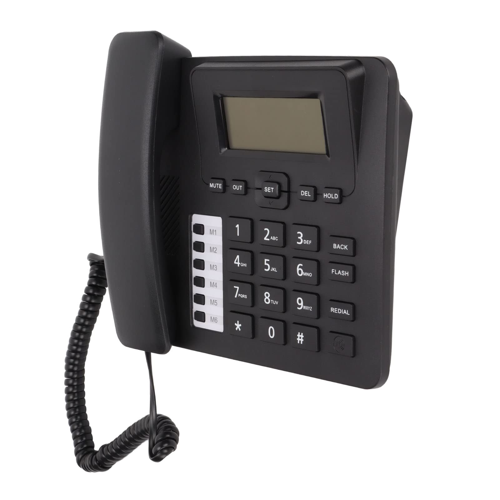 **Best Corded Landline Phone for Seniors & Offices - Desktop Telephone with LCD Caller ID, 16 Ringtones, Alarm Clock, Speed Dial - Ideal for Home, School, Hotel & Business Use**