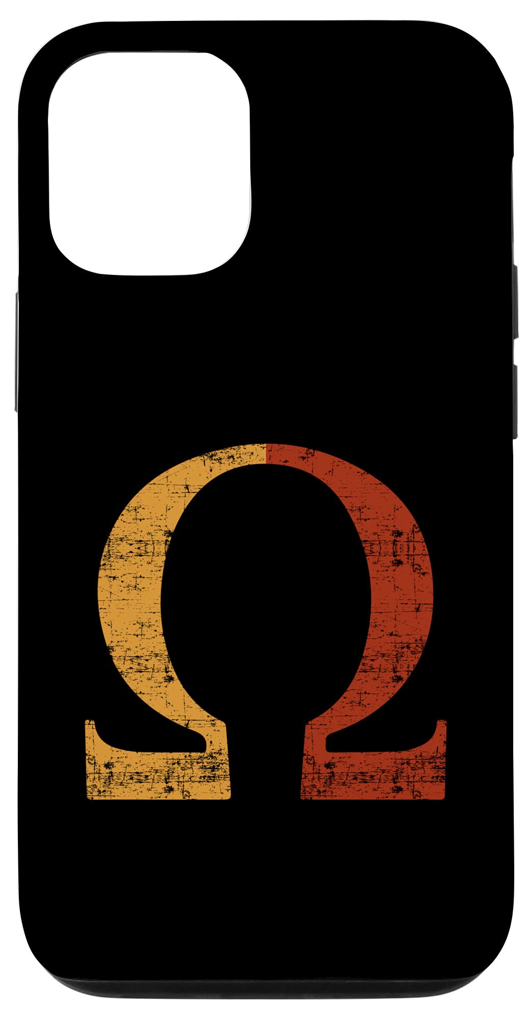 Premium Omega Greek Alphabet Case for iPhone 12 & 12 Pro - Durable Protective Cover with Stylish Greek Letter Design - Perfect for School, Office & Everyday Use