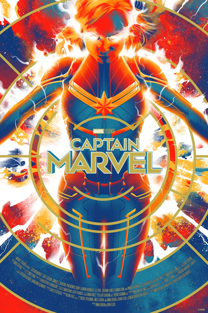 Captain Marvel Movie Poster - Official Marvel Comics Wall Art for Home, Office & Gifts - Perfect for Superhero Fans & Collectors