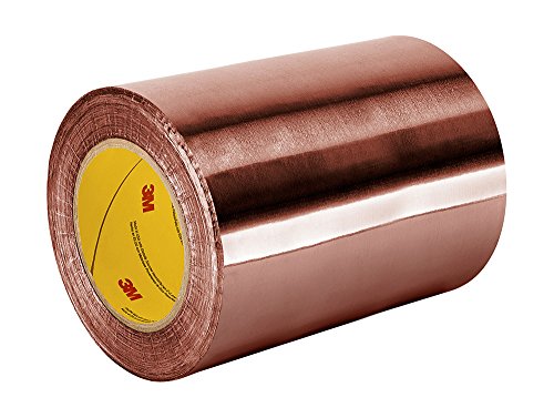 3M 1182 Conductive Double-Sided Foil Tape - 2 Inch Wide x 18 Yards Long (1 Roll) - EMI Shielding, Electrical Grounding for Electronics, HVAC & Automotive Repairs