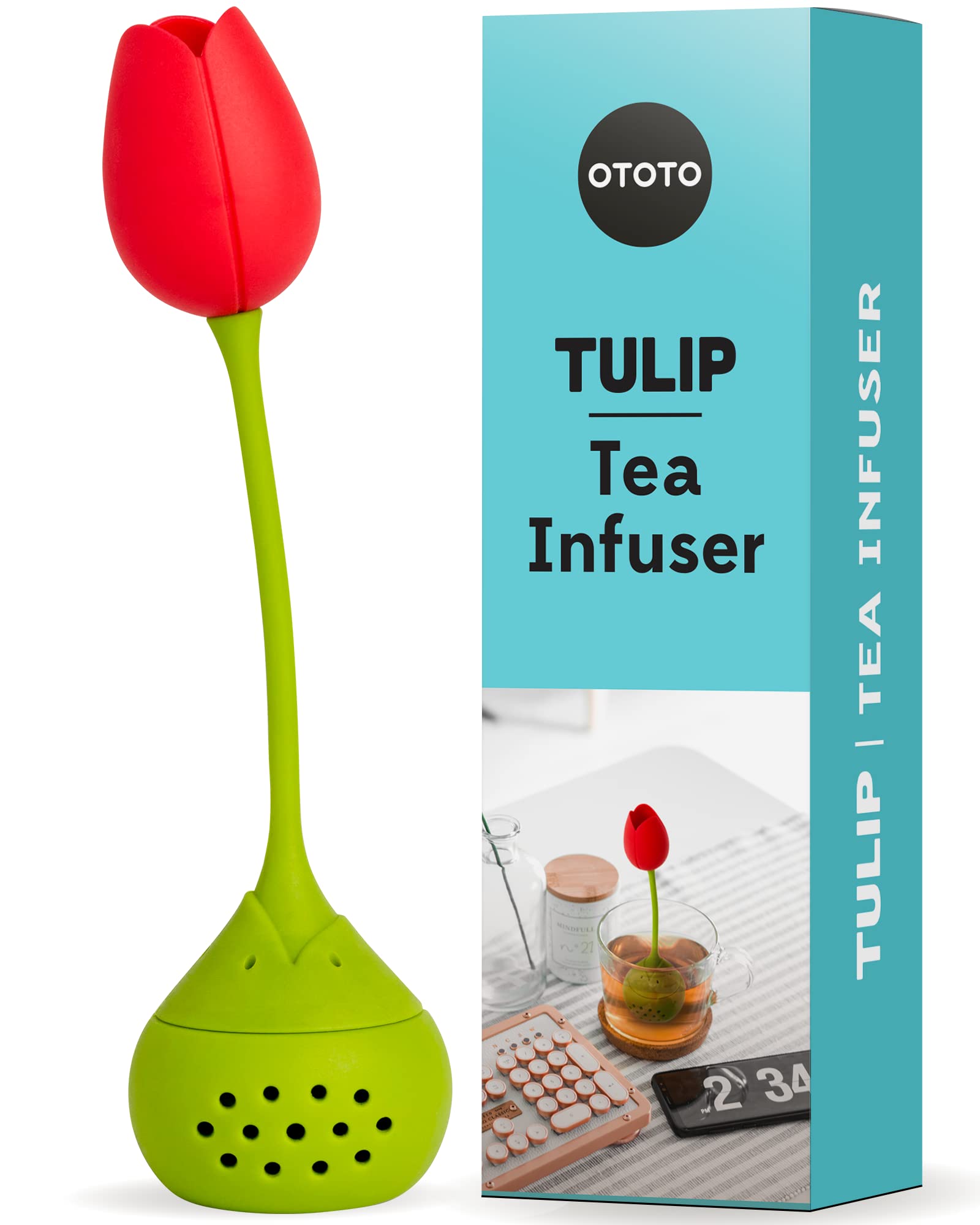 OTOTO Cute Tea Infuser - Premium Loose Leaf Tea Steeper with Strainer | Tea Accessories & Tea Diffusers Set | Perfect Tea Gift for Women & Kitchen Gadgets | Ideal for Home, Office & Tea Party Use