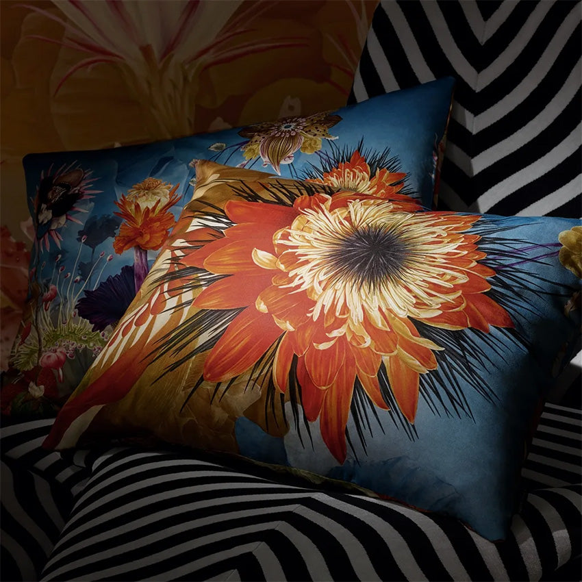 Christian Lacroix Surrealisme Mosaic Decorative Pillow Cover 60x45cm - Luxury Bohemian Home Decor for Living Room, Bedroom & Sofa