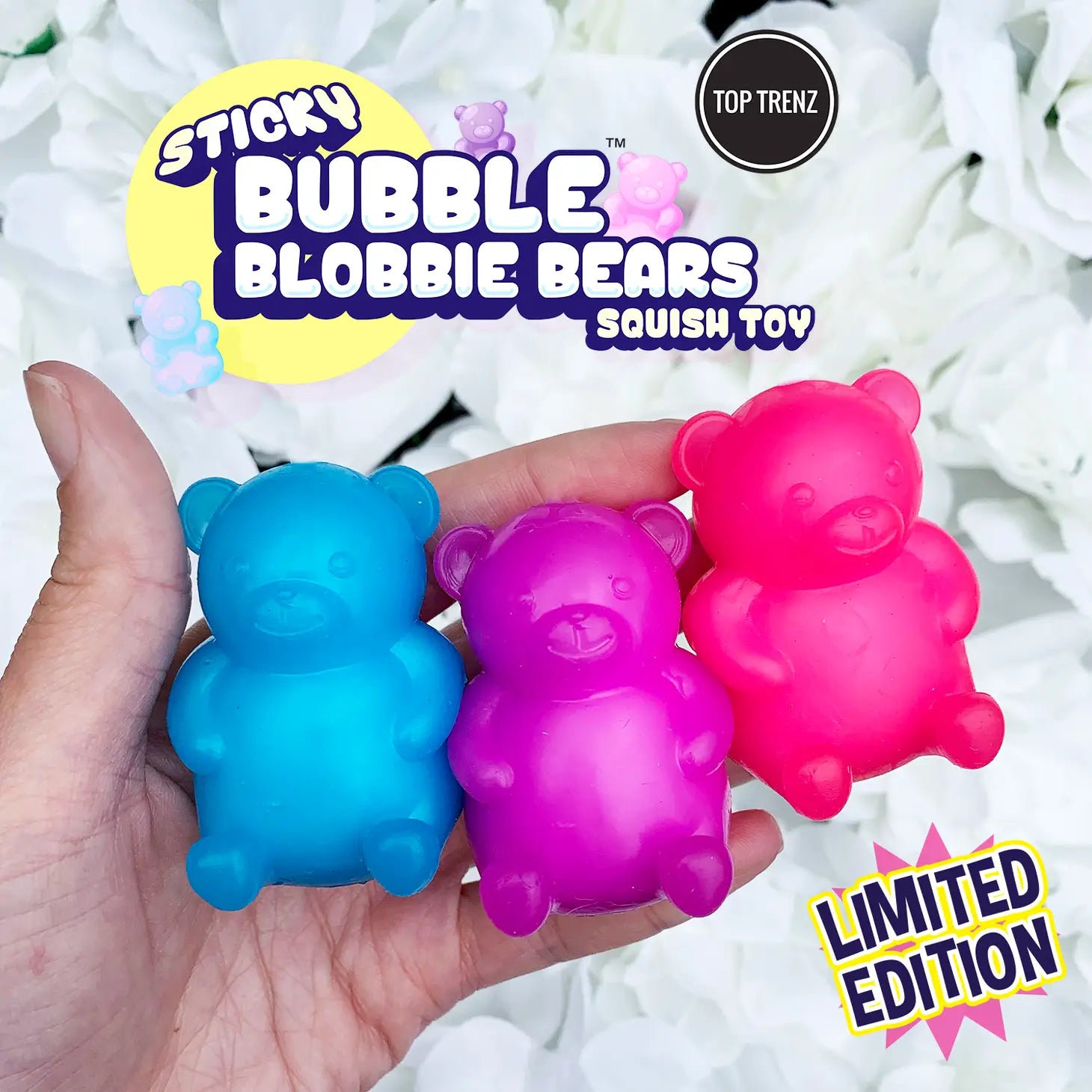 Sticky Bubble Blobbies Gummy Bears - Chewy Candy Snacks for Kids & Adults - Perfect for Birthday Parties, Movie Nights & Road Trips