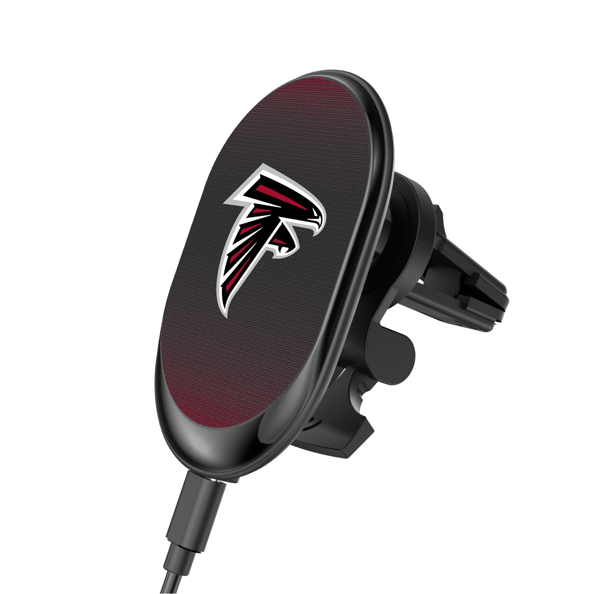 Atlanta Falcons Wireless Magnetic Car Charger - Fast Charging Linen Phone Mount for iPhone & Android - Perfect for Falcons Fans on the Go