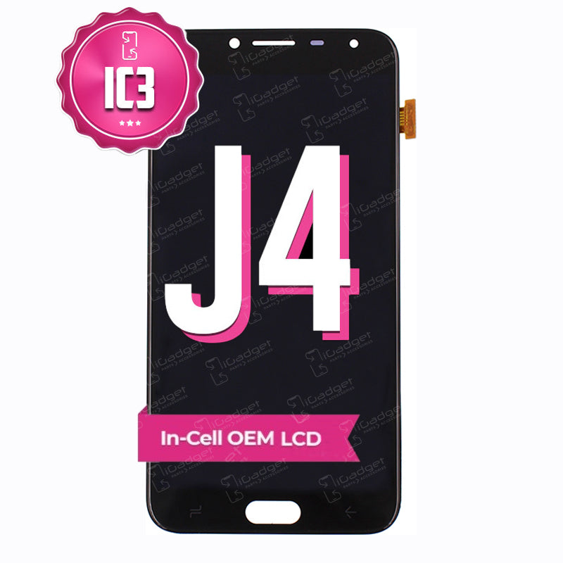 Samsung Galaxy J4 LCD Screen Replacement - In-Cell Touch Screen Display for Samsung J4 - Fix Cracked or Damaged Screen - Perfect for DIY Repairs & Phone Restoration