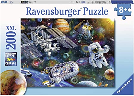 Cosmic Exploration 200-Piece Puzzle - Fun Space Adventure for Kids & Adults - Perfect for Family Game Night & Educational Play
