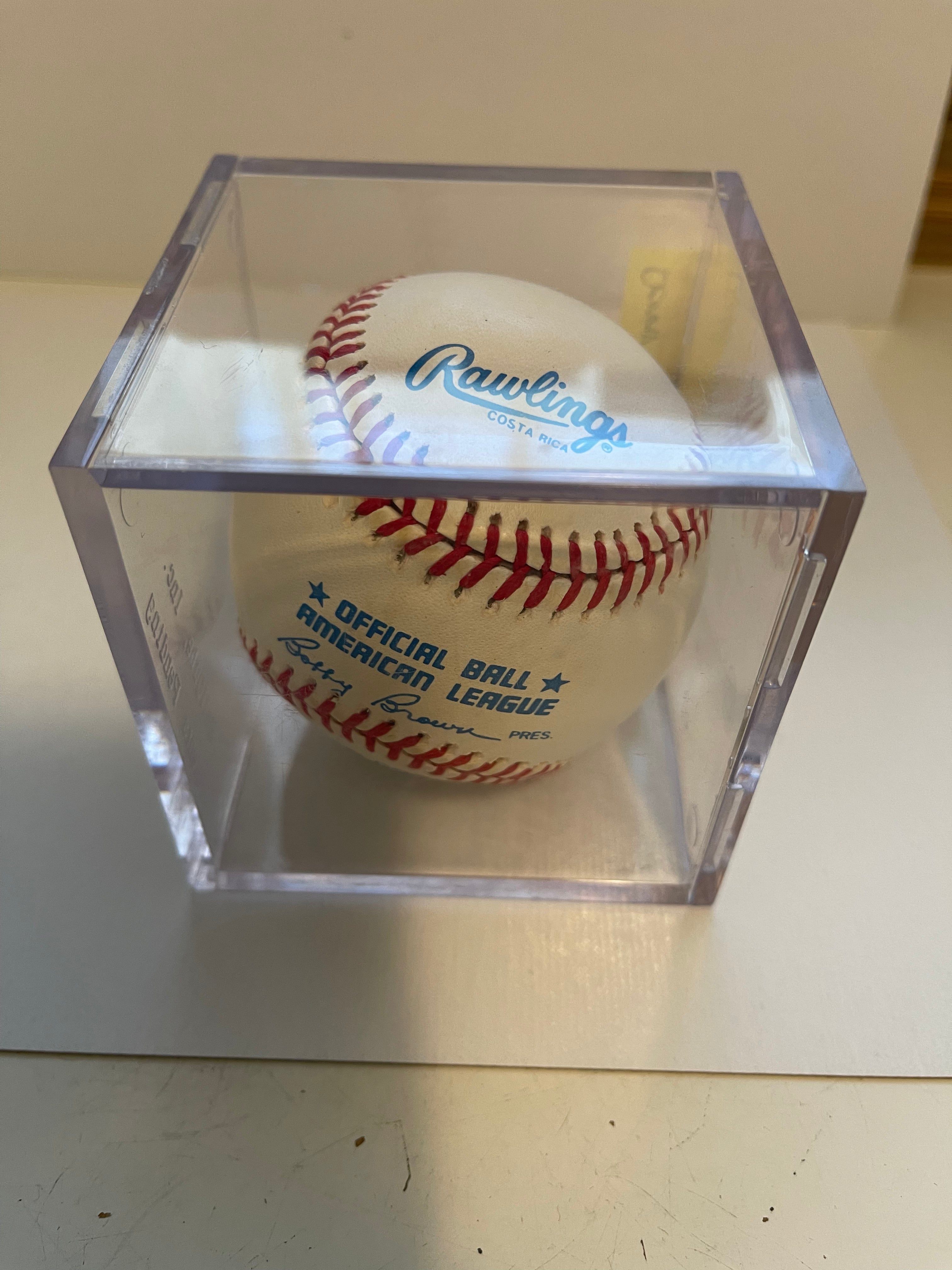 Authentic Denny McLain Autographed Baseball with COA - Perfect for Collectors, Sports Memorabilia Fans & Gift Giving