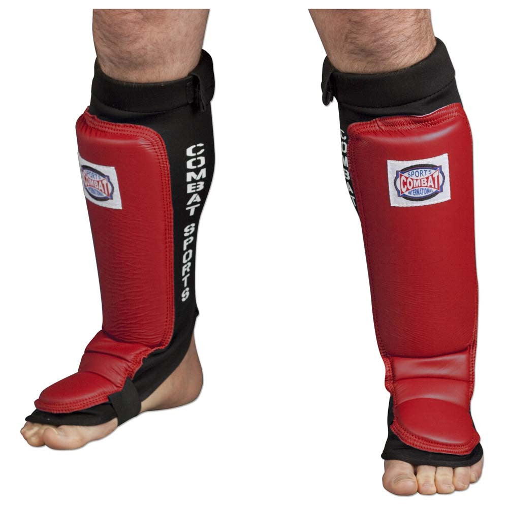 Combat Sports MMA Training Shin Guards - Premium Protective Gear for Kickboxing, Muay Thai & MMA - Perfect for Sparring, Training & Competition
