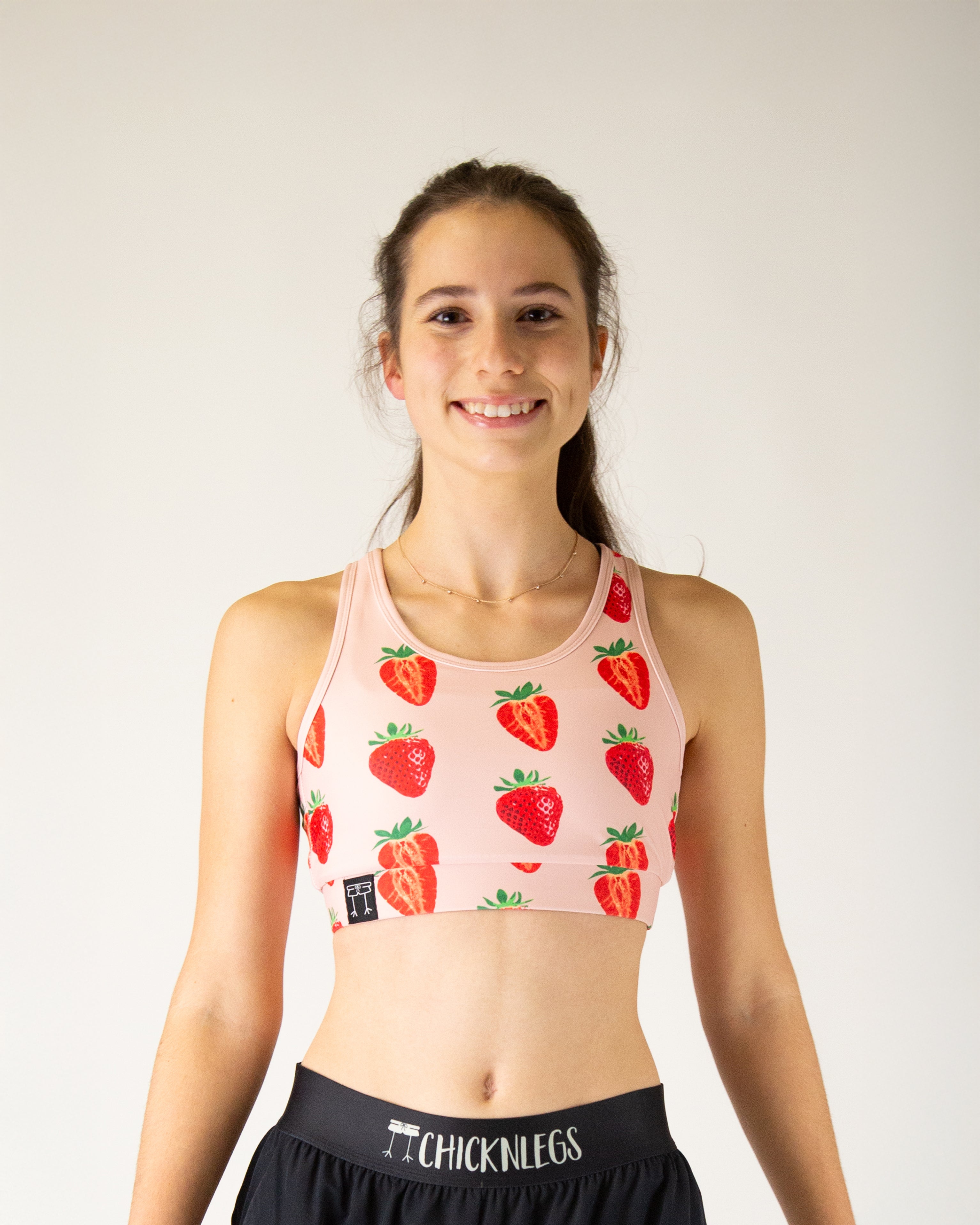 Strawberry Szn OG Sports Bra - High Support Workout Top for Running, Yoga & Gym - Breathable Comfort for Women's Activewear