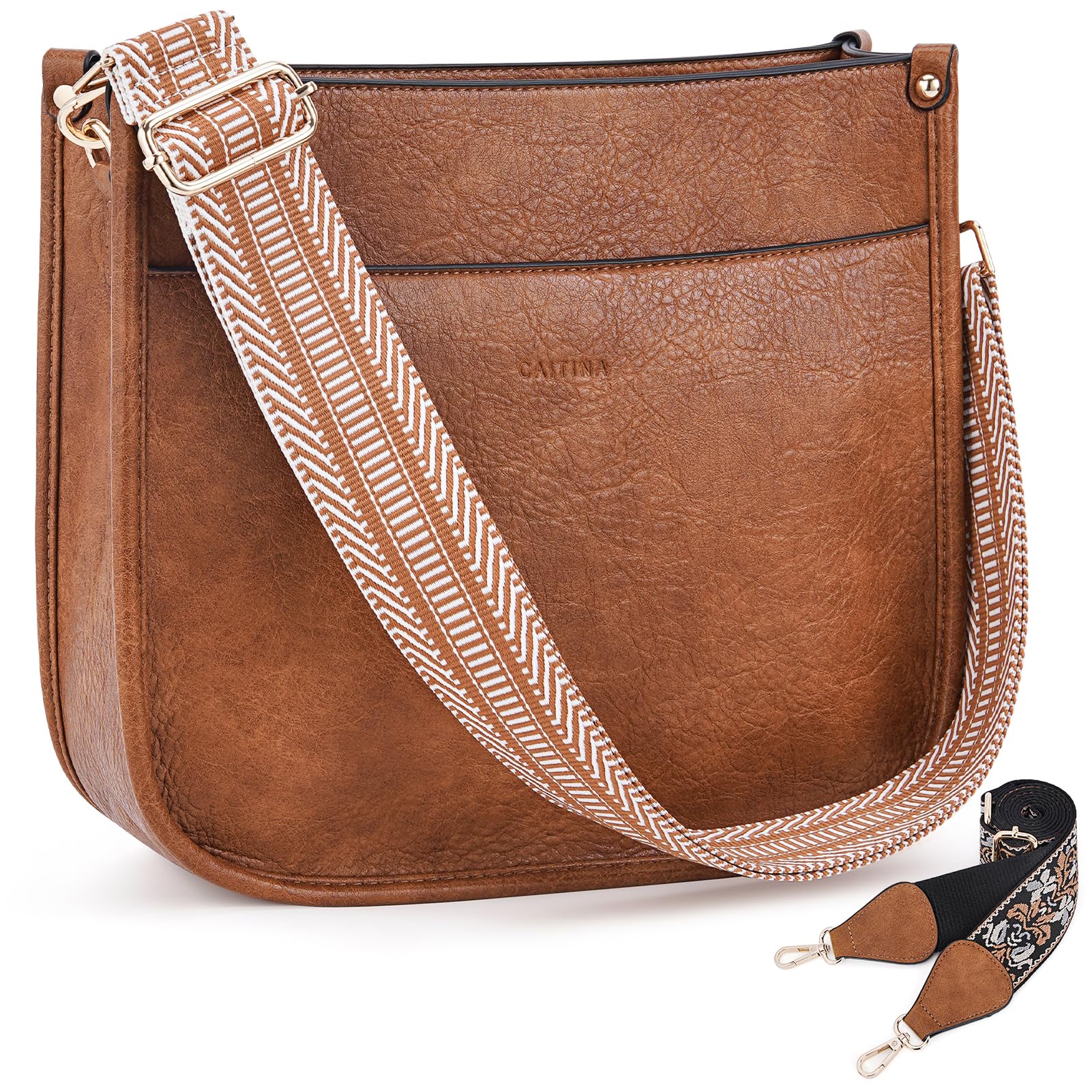 Vegan Leather Crossbody Bag for Women - Adjustable Strap Hobo Shoulder Purse, Stylish & Trendy Handbag | Perfect for Work, Travel & Everyday Use
