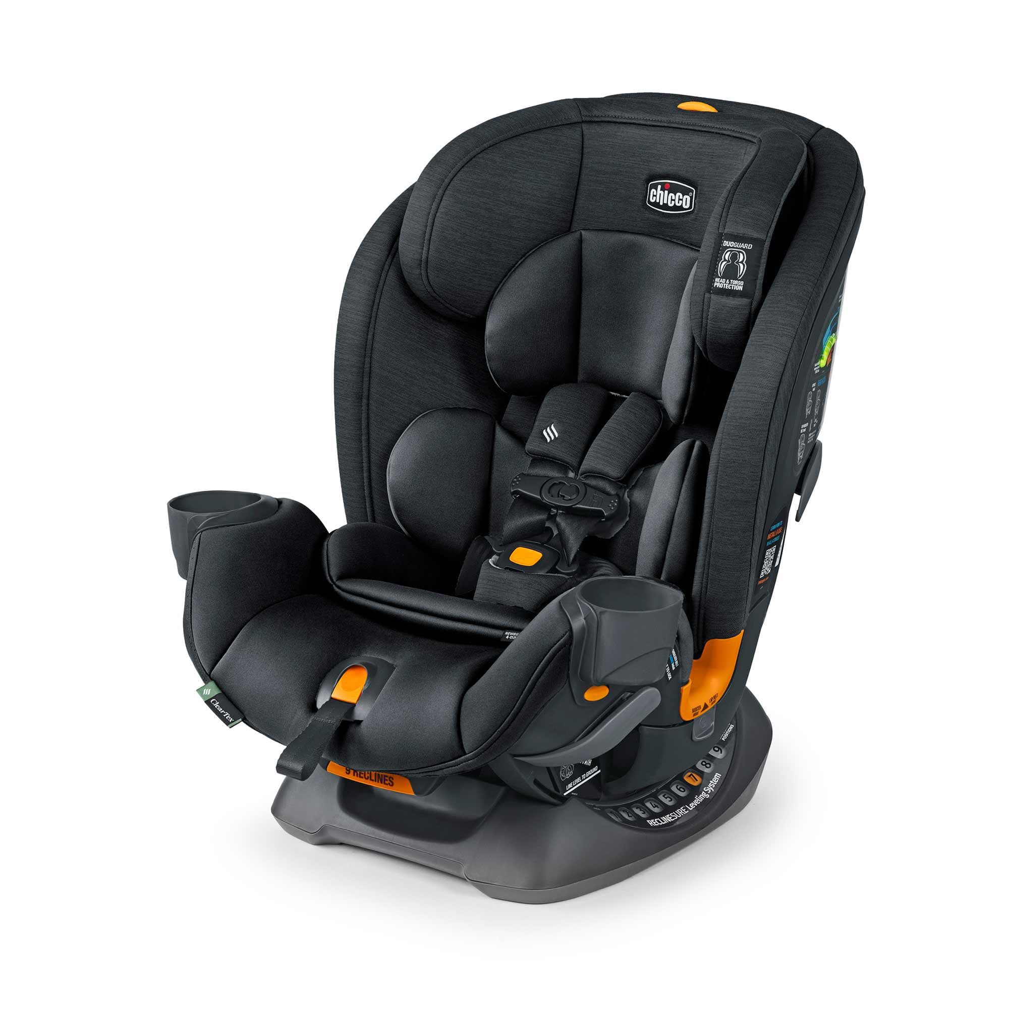 Chicco OneFit ClearTex All-In-One Convertible Car Seat for Infants to Toddlers - Safe & Comfortable for Travel, School & Family Road Trips
