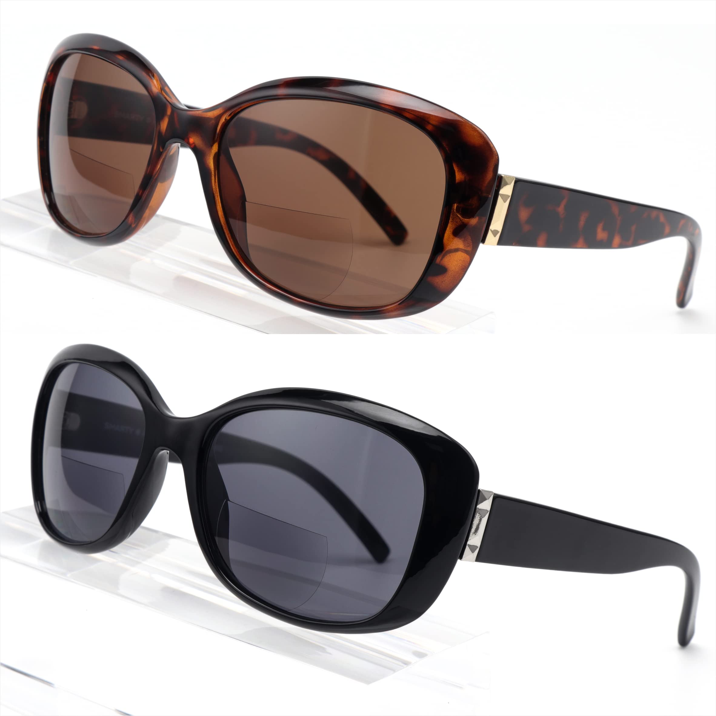 Premium Bifocal Reading Sunglasses for Women - Kisdate UV Protection Sun Readers with Magnification | Perfect for Outdoor Reading, Driving & Beach Activities