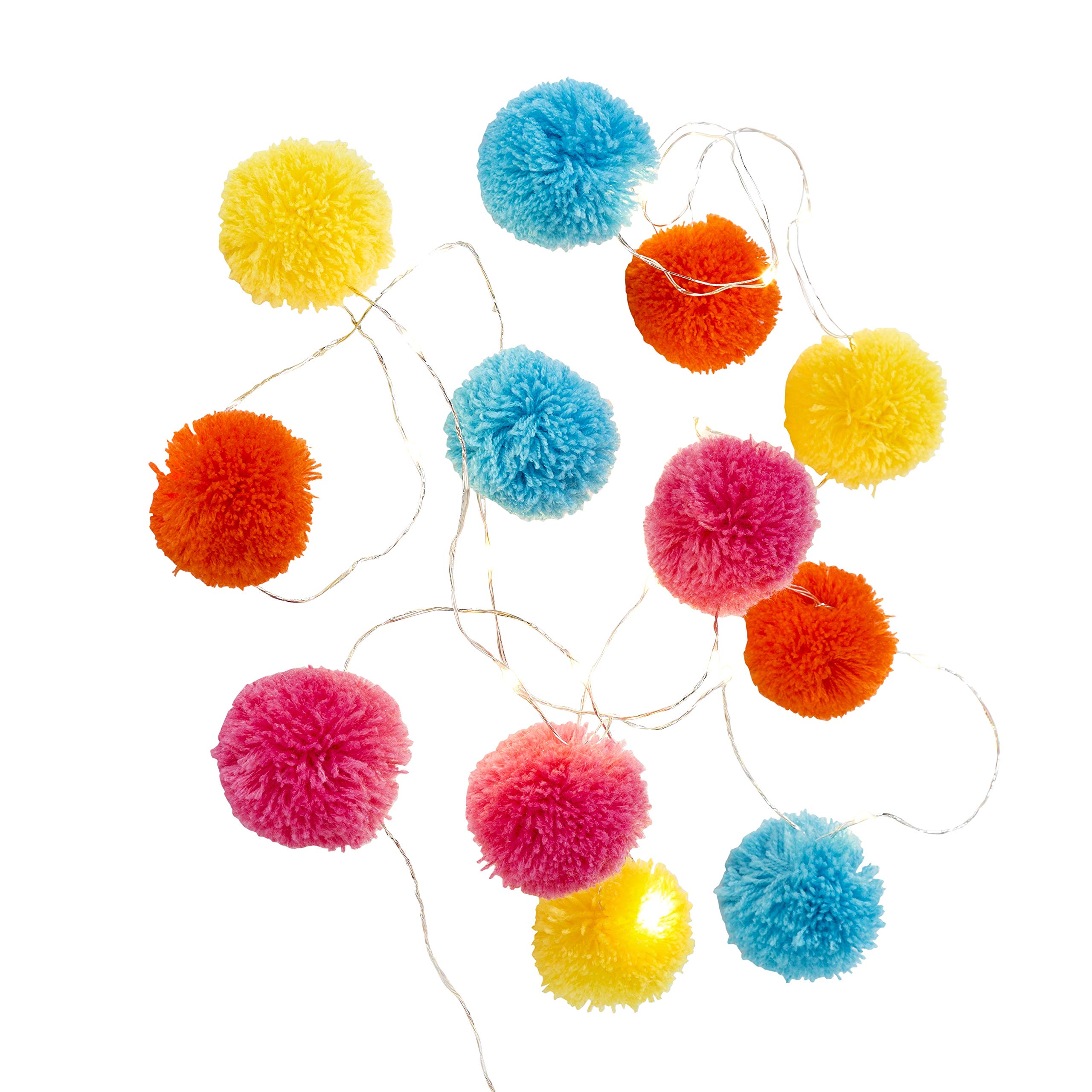 Boho Pom Poms String Lights LED - Talking Tables Boho Decor for Bedroom, Wedding, Party & Outdoor Lighting | Warm White Fairy Lights for Home Decoration