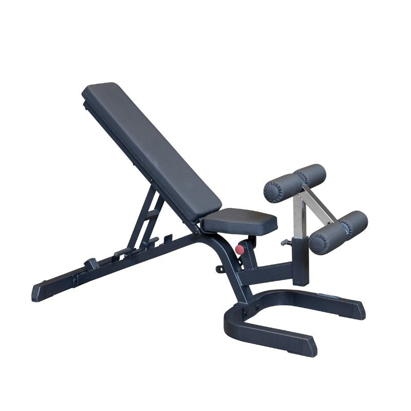 Body Solid GFID71 Adjustable Flat Incline Decline Weight Bench - Home Gym Strength Training Equipment for Full Body Workouts