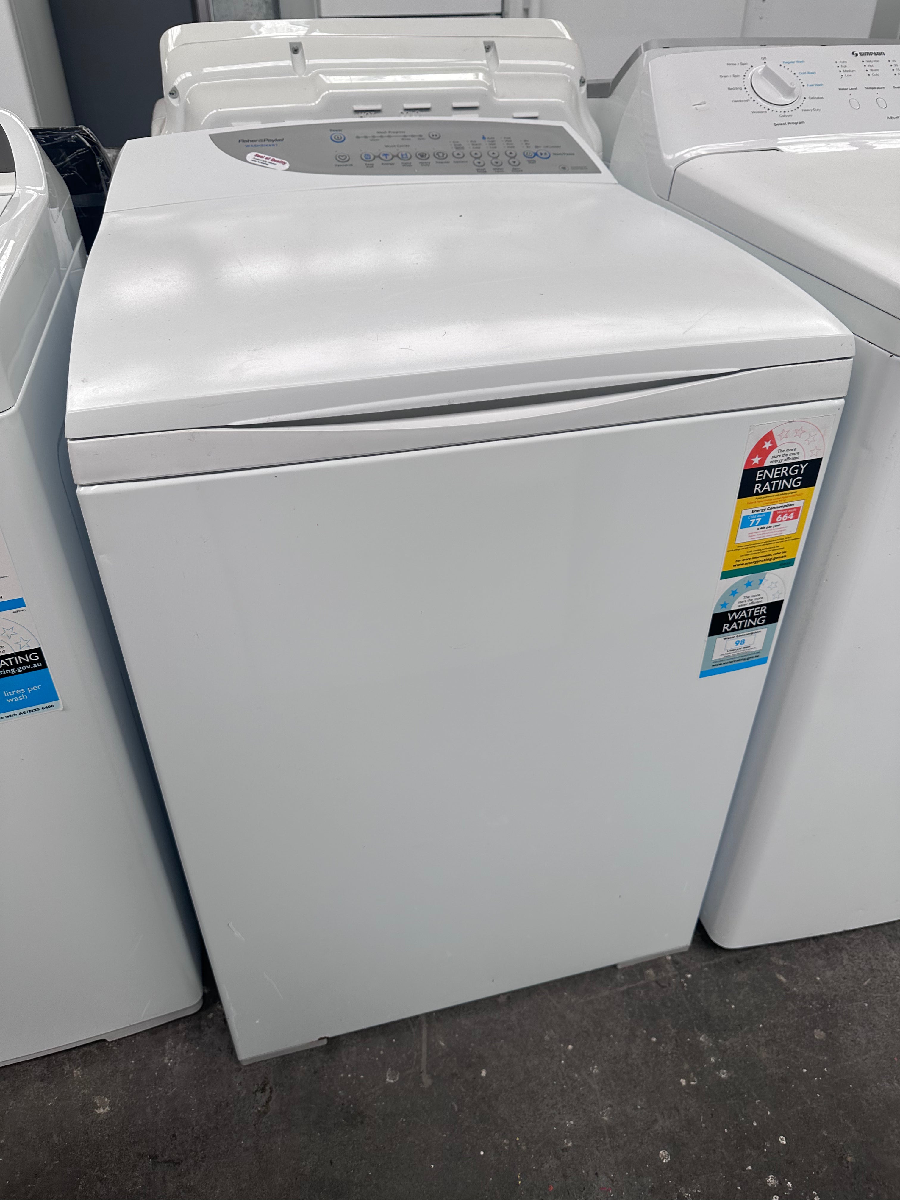 Fisher & Paykel 8kg WashSmart Top Loader Washing Machine - Certified Refurbished | Energy Efficient Laundry Solution for Small Homes & Apartments