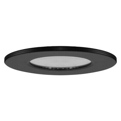EIKO 12146 DS4/S1/TRIM/BK 4 Inch Slim Surface Mount Downlight with Black Trim - Perfect for Kitchen, Bathroom & Living Room Lighting