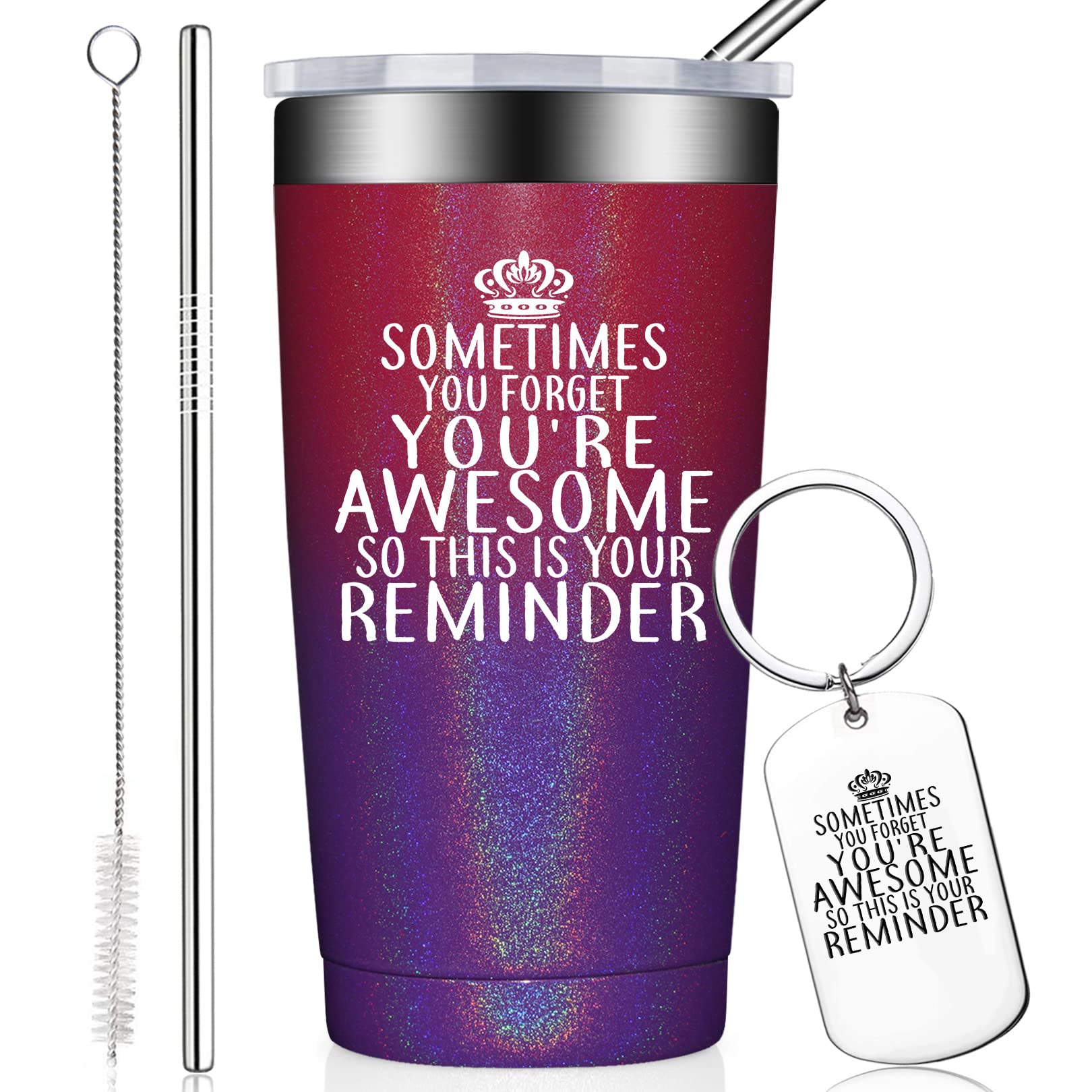 Inspirational Tumbler for Women - 20oz Motivational Thank You Gift for Friends, Coworkers, Nurses - Funny & Heartwarming Birthday & Appreciation Present - Perfect for Office, Home, or Travel Use