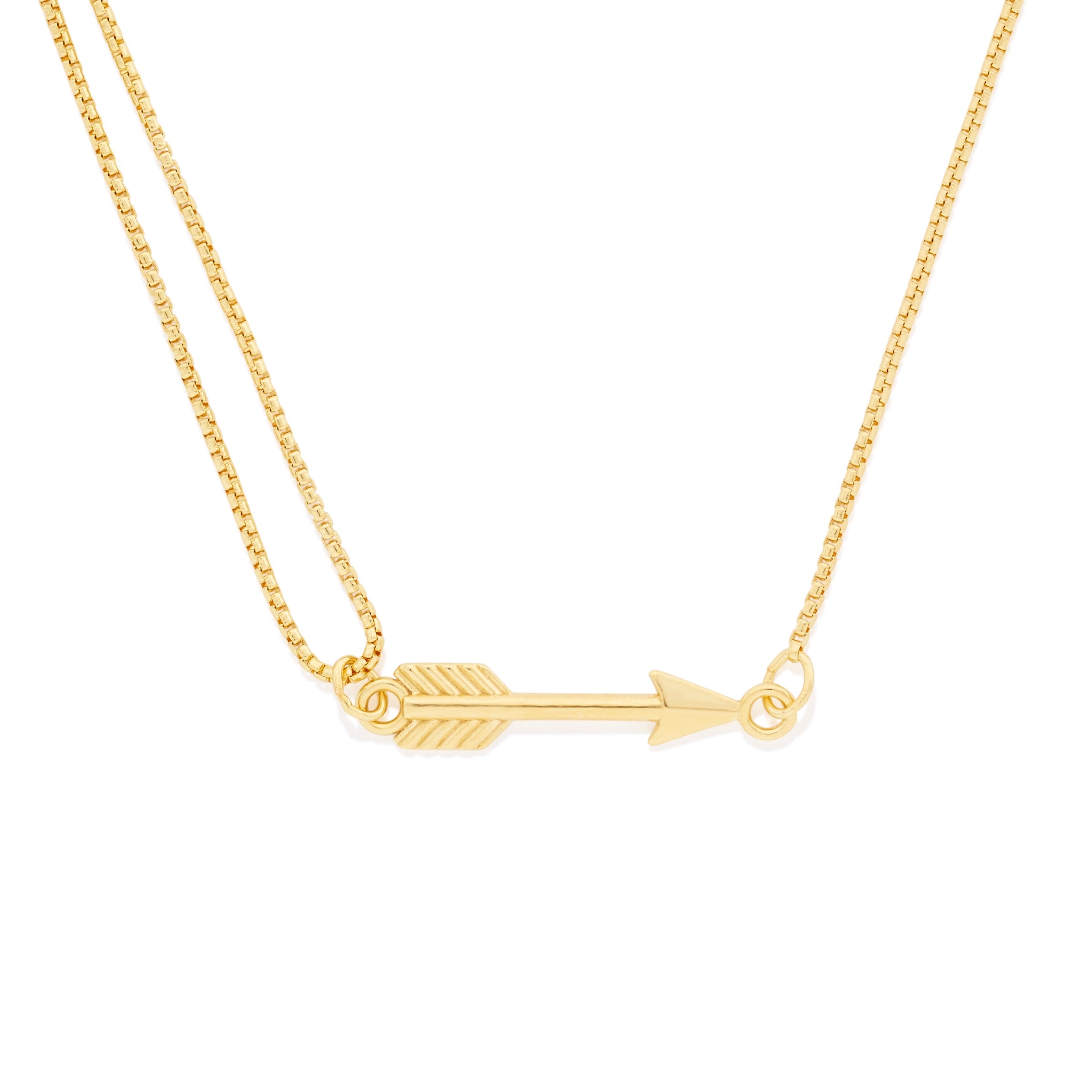 Elegant Arrow Pull Chain Necklace for Women - Gold & Silver Pendant Jewelry - Perfect for Casual Wear, Layering & Gifts