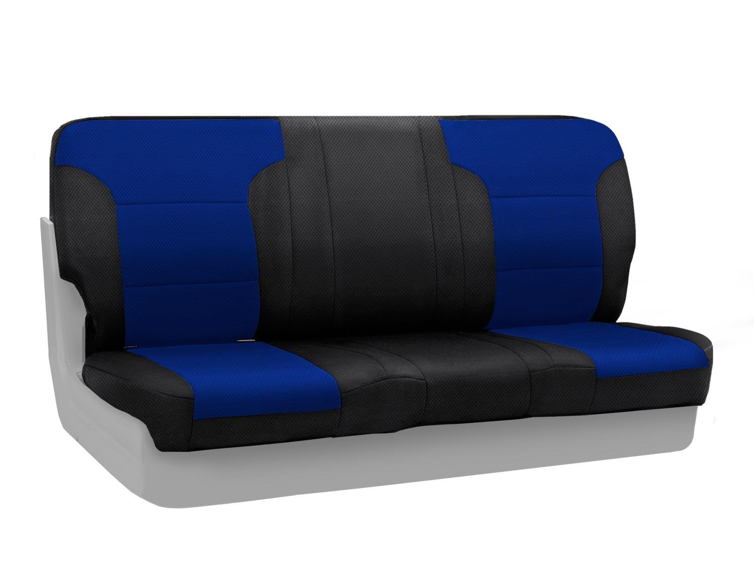 Custom Fit Front Bench Seat Cover for Chevrolet Models - Spacermesh 2-Tone Blue & Black | Durable Protection & Comfort | Perfect for Trucks, SUVs & Daily Commutes