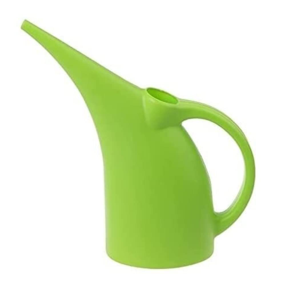 WWAGO Plastic Watering Can with Long Spout - Elegant Flower & Plant Watering Pot for Indoor/Outdoor Gardens, Home Decor, and Gardening Supplies - Perfect for Houseplants, Balcony Gardens, and Backyard Plant Care