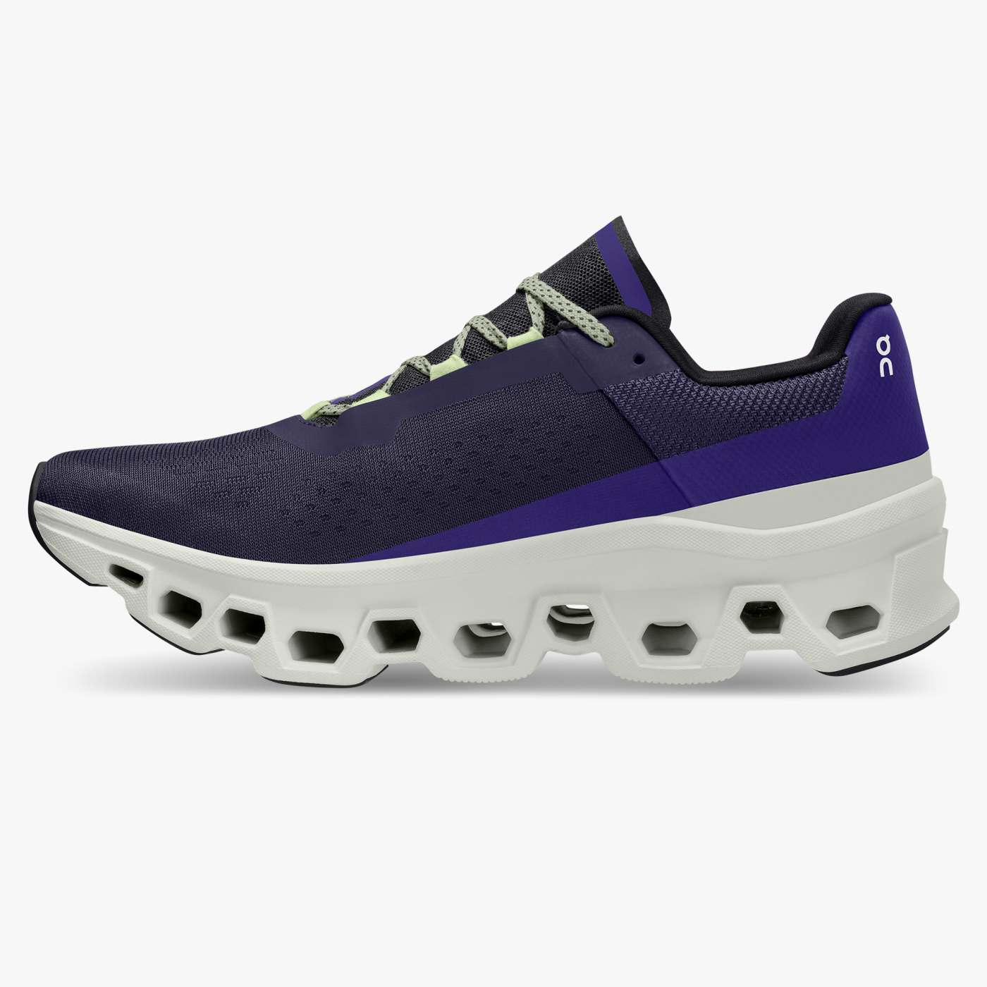 On Running Men's Cloudmonster Running Shoes - Lightweight & Cushioned for Marathon Training (Acai/Aloe Color) - Perfect for Road Running, Jogging & Gym Workouts