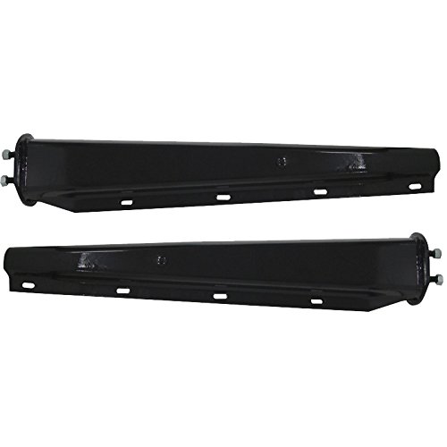 Black Steel Mud Flap Hangers - Straight Tapered 2-1/2