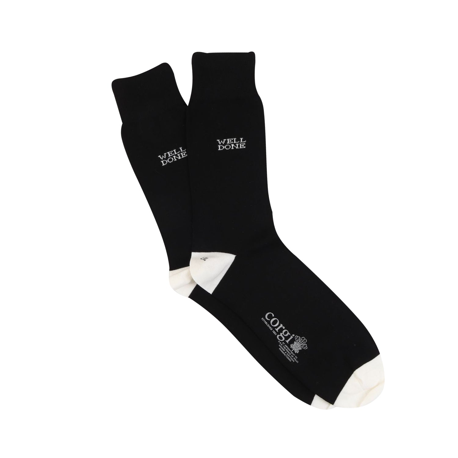 Premium Men's Well Done Socks - Soft Comfortable Cotton Crew Socks for Everyday Wear, Work & Casual Outfits