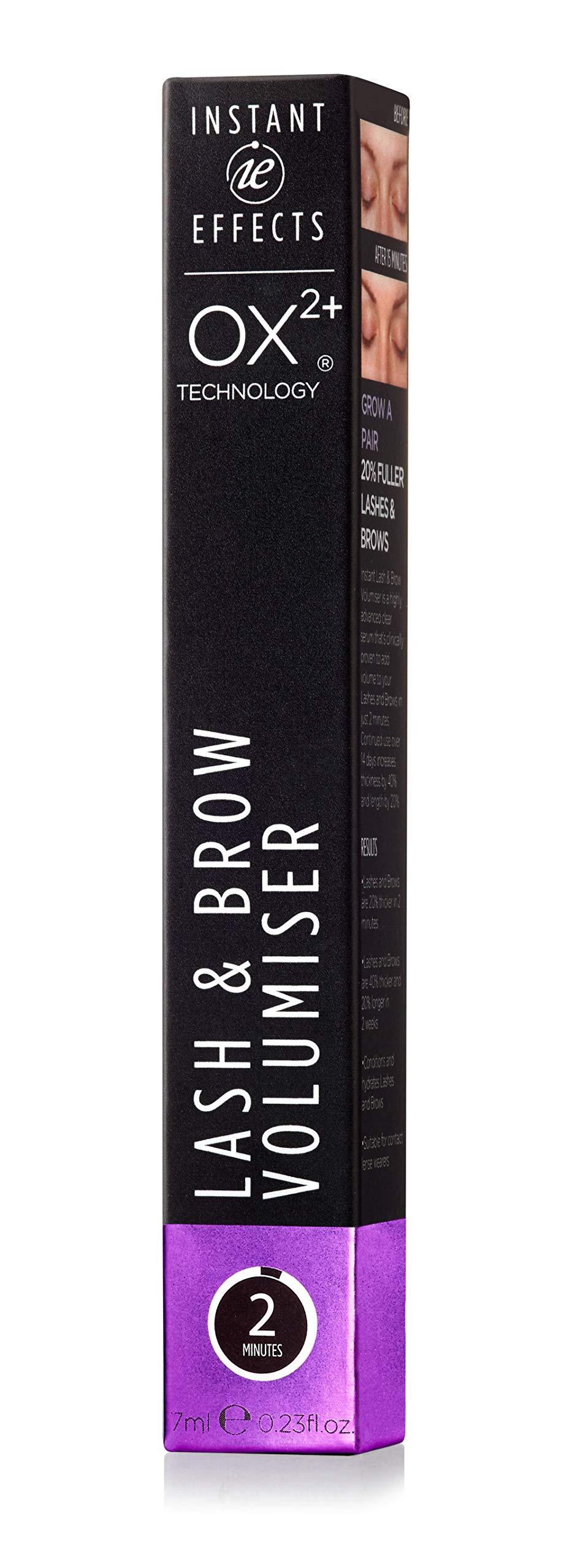 INSTANT EFFECTS LASH & BROW VOLUMIZER - Growth Serum for Short Sparse Lashes and Thin Brows | Strengthens Dry Brittle Eyelashes | Perfect for Daily Use, Special Occasions, and Enhancing Natural Beauty